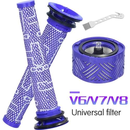 Pre Filter + HEPA Post-Filter for Dyson V6 V7 V8 Animal Vacuum Replacement Pre-Filter (DY-96566101)and Post- Filter(DY-96747801)