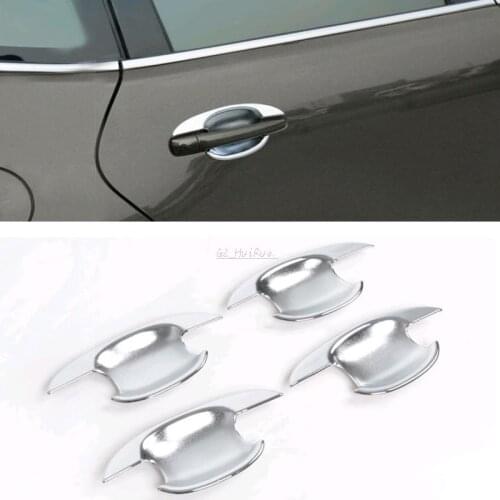 4Pcs chrome Door handle bowl trim for Peugeot 3008 2009 2010 2011 2012 2013 2014