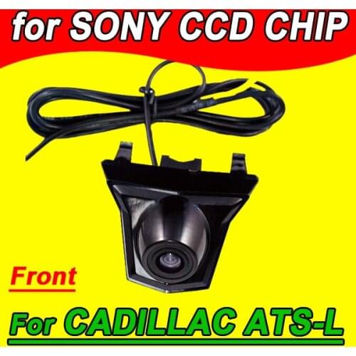 CCD car front camera for Cadillac ATS-L XTS-L car front view web camera waterproof night vision HD special car camera