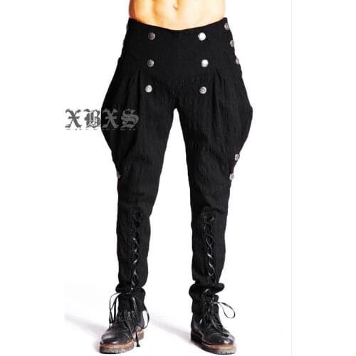 M-3xl 2020 New Casual Pants Harem Pants Men Personality Tide Dj Slim Trousers Hairstylist Nightclub Pants Singer Stage Costumes