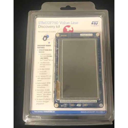 1 pcs x STM32F7508-DK Discovery Development Board with STM32F750N8 MCU