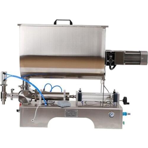 110v220v Mixing Type Single Head Paste Filling Machine U Shaped Hopper Large Capacity Filling Machine