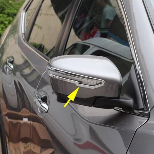 Car Molding Side Mirror Chrome Rearview Trims Cover For Nissan X-Trail Qashqai Murano Rogue Sport XTrail T32 J11 Accessories