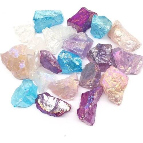 Natural healing stone aura rose quartz rough purple crystal stone raw for decoration