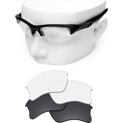 OOWLIT Anti-Fog Anti-Scratch Polycarbonate Polarized Lens for-Oakley Flak Jacket XLJ Sunglasses