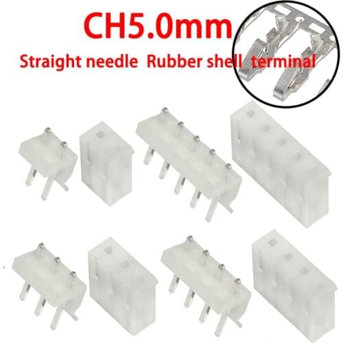 CH 5.08mm straight needle socket connector 2P 3P 4P 5P 6P 7P 8P socket connector 5.0mm CH5.08