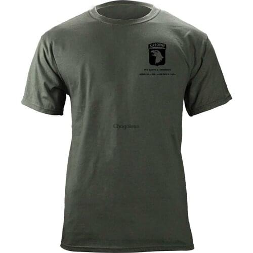 USAMM Customizable Army 101st Airborne Full Color Veteran T-Shirt