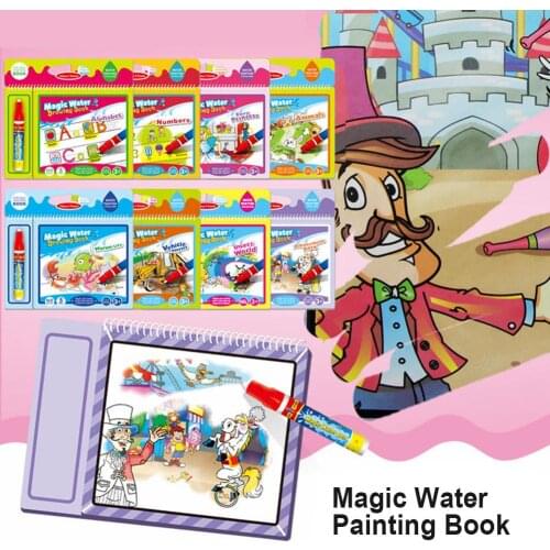 Magical Water Painting Book Reusable Children Graffiti Drawing Board Kids Gift
