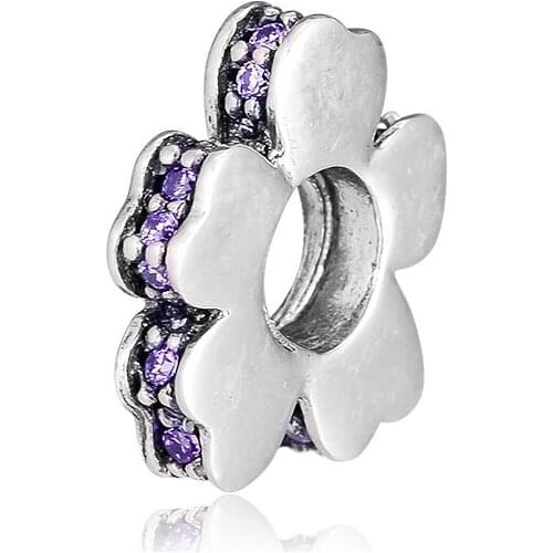 Fandola 925 Sterling Silver Wildflower Meadow Spacer Charms Fits Original Bracelet Beads for Women DIY Jewelry Making Pulseras