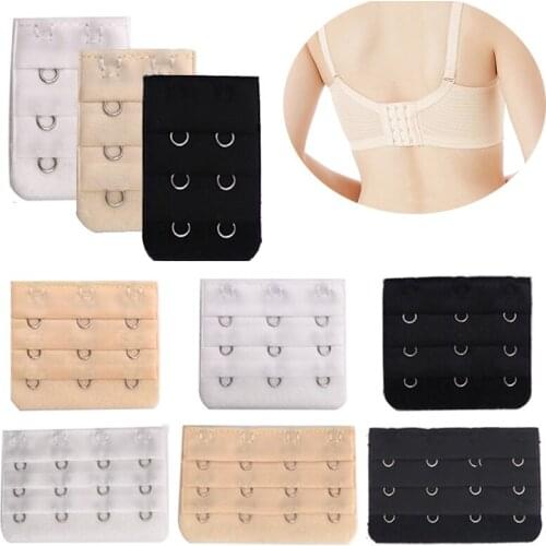 3/5pcs 2/3/4 Hooks Bra Extender for Women Elastic Bra Extension Strap Hook Clip Expander Adjustable Belt Buckle Bra Accessories