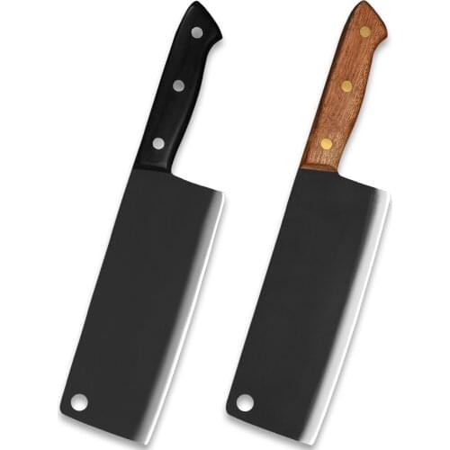 7.5 In Stainless Steel Chopping Knife Handmade Chopper Chef Knife Kitchen Accessories Utility Cleaver With Color Wood Handle