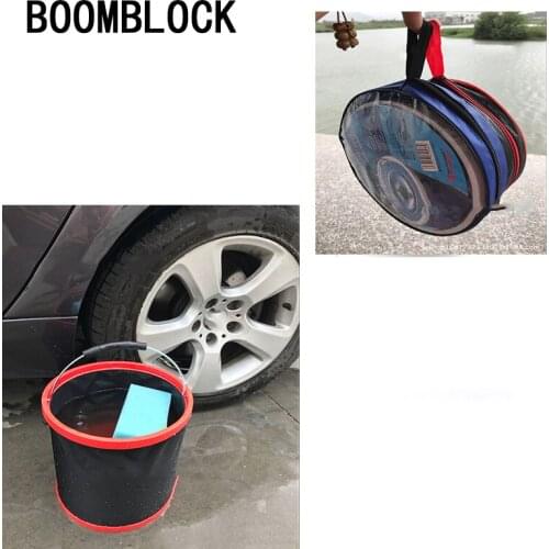 BOOMBLOCK 1set Car Cleaning Wash Water Bucket Trunk Styling For Mercedes W204 W210 AMG Benz Bmw E36 E90 E60 Fiat 500 Volvo S80