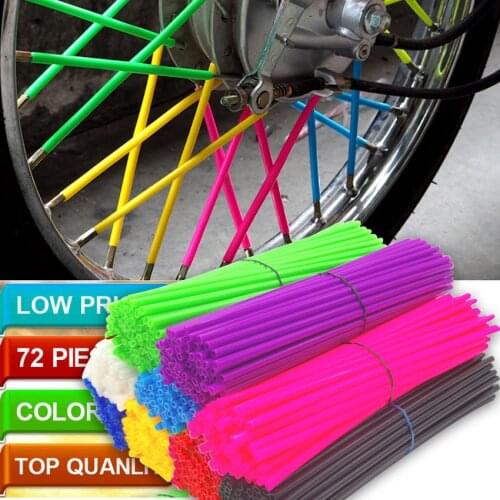 Motorcycle Dirt Bike Wheel Rim Spoke Skins Covers Wrap Tubes Decor Protector Pipe FOR Honda CR YZ RM KX 80 125 250 450 500 CRF