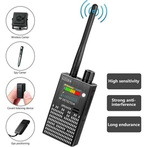 Signal Detector 1MHz-8000MHz Detect Wireless Products GPS Signal RF Tracker Anti-spy Detector