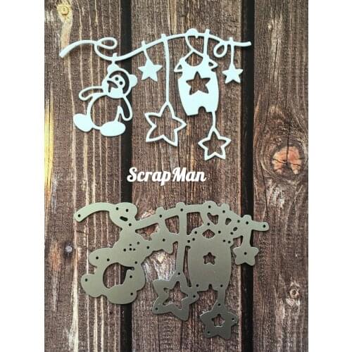 Baby Metal Cutting Dies Scrapbooking background craft Card Making Embossing Rectangular Pattern