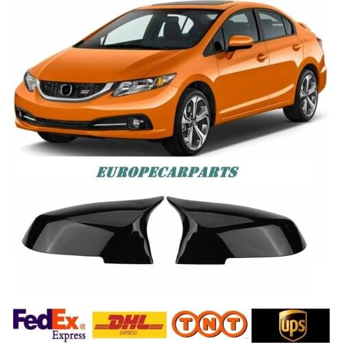 For Honda Civic Fb7 2012-2015 Bat Mirror Cover Piano Black 2 pieces