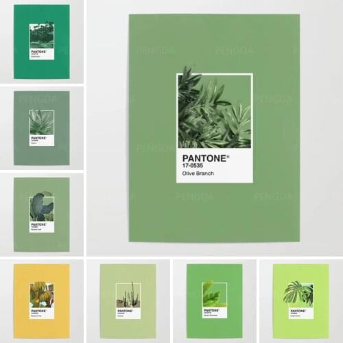 Canvas Paintings Wall Artwork Pantone Series Home Agave Decor Poster HD Prints Modular Banana Pictures Living Room No Framework