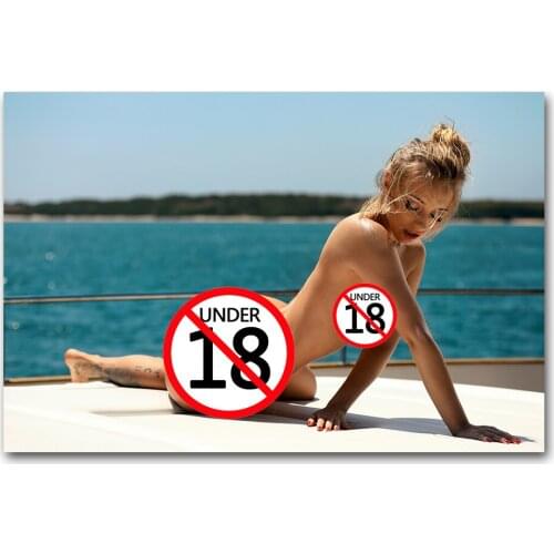 Modern Art Sexy Blonde Girl Posters and Prints Canvas Paintings Wall Pictures for Living Room Decor