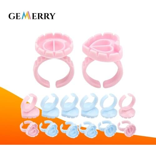 Eyelash Glue Holder Disposable Glue Rings Holder Ink Ring Cups Tattoo Individual False Eyelash Extension Adhesive Pigment Holder