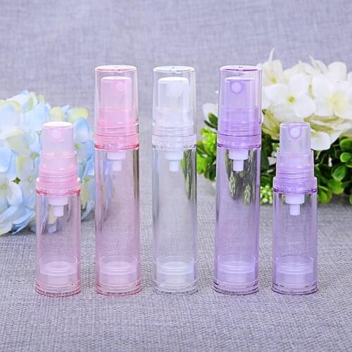 30pcs/lot 5ml 10ml Korea perfume airless bottle emulsion vacuum pump bottle empty lotion Cosmetic Container for makeup packaging