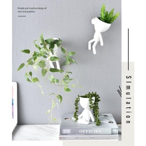 Creativity Resin On the walls vase Ceramic Poly Butt Nude Handicraft Furnishings Handmade Home Decoration Flower Arrangement