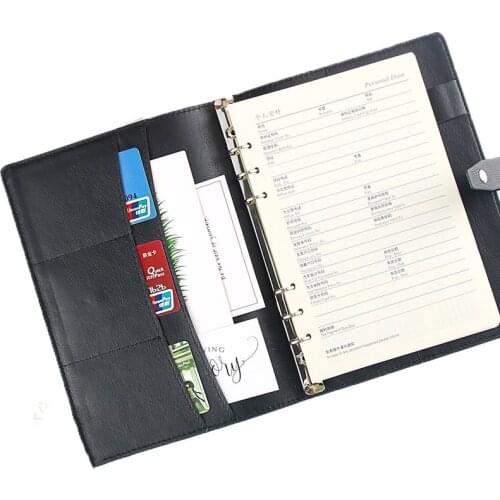 Loose leaf Folder Multifunctional Loose leaf Notebook Business Office Notebook Plan Book 100 Diaries
