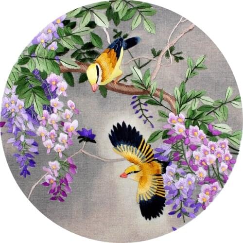 100% silk thread Embroidery kit / Suzhou Classical Embroidery Chinese traditional art of embroidery/Cross Stitch Kits / 001