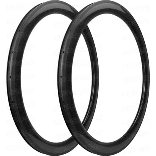 Proforma Sales 25mm Wide 55mm Deep Carbon Fiber Road Bike Tubeless Rims With Honeycomb Finish