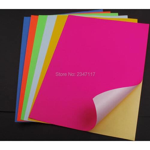 Embossed Paper A4 Beautiful Colorful Paper Back with Glue Paper Hand Embossing Adhesive DIY Card