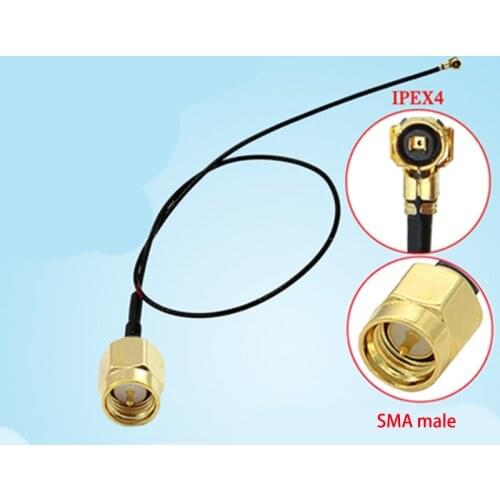 RF0.81 SMA male to MHF1 U.FL/IPX IPEX UFL Antenna WiFi Pigtail Cable 0.81mm for M2 interface 4G 5G module wireless network card