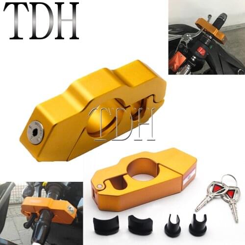 Motorcycle Racing Dirt Bike Handle Grip Security Safety Lock Handlebar Brake Lever Lock For Yamaha Kawasaki BMW Suzuki Honda
