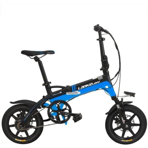 A6 Elite 14 Inches Folding Electric Bicycle, 36V 8.7Ah Hidden Lithium Battery, Aluminum Alloy Frame, Integrated Wheel