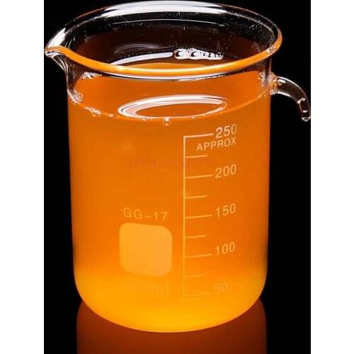 Overflow Cup Glass Overflow Cup Beaker with Mouth Chemical Experiment Equipment Vessel Glass Instrument 250ml