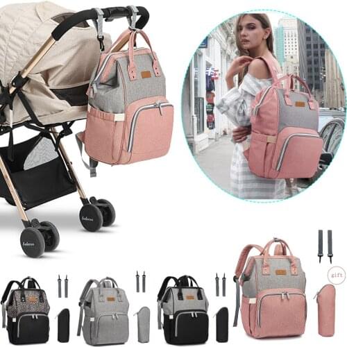 New Diaper Bag Backpack Mummy Maternity Nappy Bag Travel Diaper Bags For Baby Care With Independent Insulation Bag
