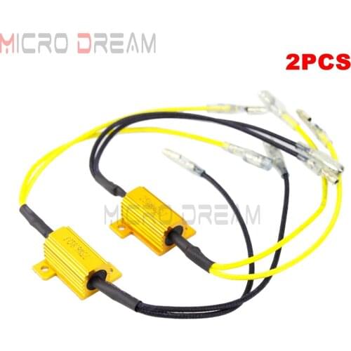 25W LED Load Resistor Reverse Brake Turn Signal Light Load Resistor Fix Error Fast Flash Universal Flasher Rate Controller Gold