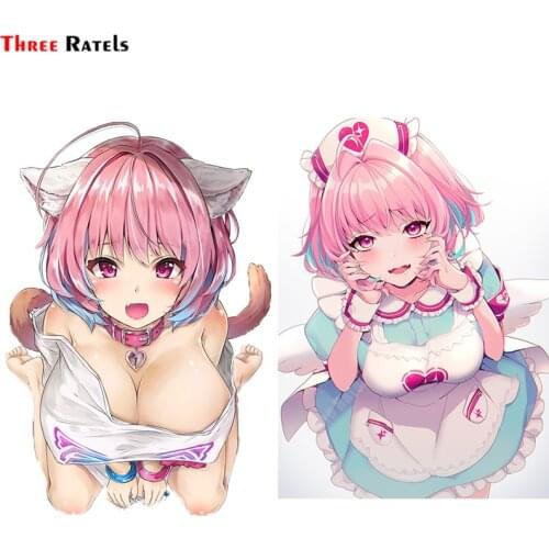Three Ratels A685 Anime Girl Yumemi Riamu Car Sticker Automobiles & Motorcycles Auto Accessories Waterproof Decals