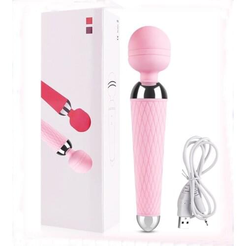 Vibrator For Women Powerful Clitoris Vibrators Magic Wand AV Massager Sexual Wellness Erotic Adult Product Sex Toys USB Recharge