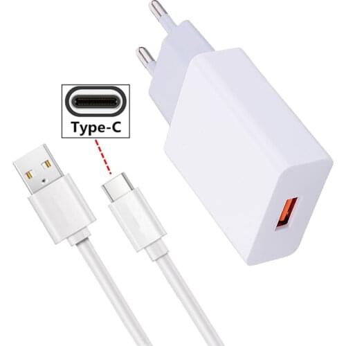 Micro USB Type C Charge Cable Wall Plug Charger For OPPO A5 A9 A7X A11X 2020 Realme 3 5 6 Pro F15 A91 Huawei Y5 Y6 2018 Charger