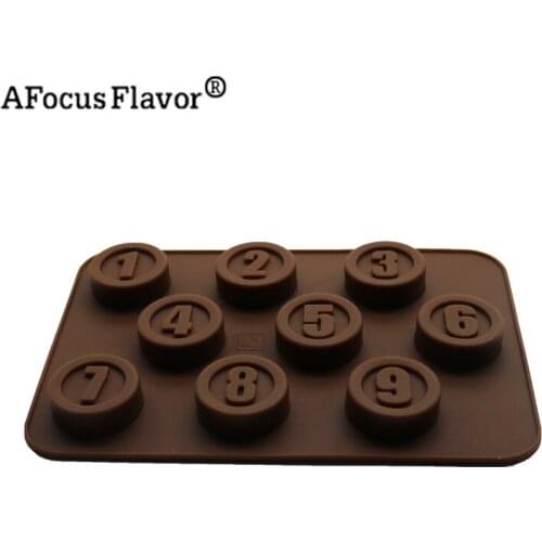 1 Pc 3D Digital Cake Decorating Tools Chocolate Fondant Cake Desserts Silicone Molds Biscuits Cakes Pastry Kitchen Baking