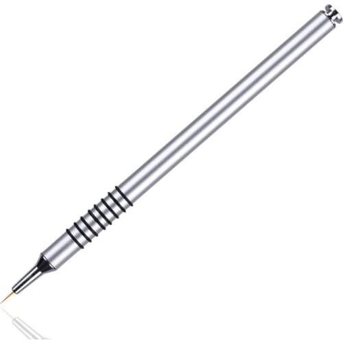 1Pc Professional Nail Art Brush Metal Rod Painting Nail Brush Pen Manicure Brush