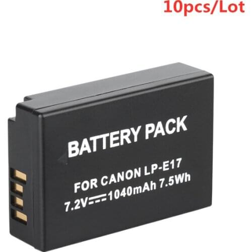 10pcs/Lot LP-E17 LP E17 lp-e17 Camera Battery Pack for Canon EOS M3 M5 750D 760D T6i T6s 8000D Kiss X8i