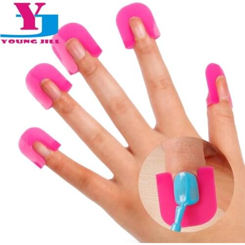 New 26pcs/set Cover Nail Polish Model Professional Stencils Spill-Resistant Manicure Nail Polish Shield Protector Nail Art Tools