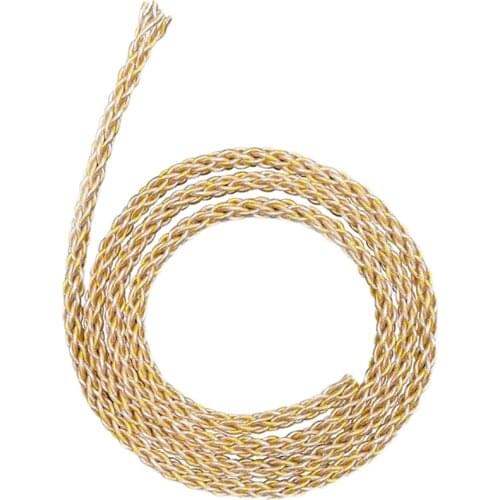 8 share 392 core gold and silver mix diy earphone cable