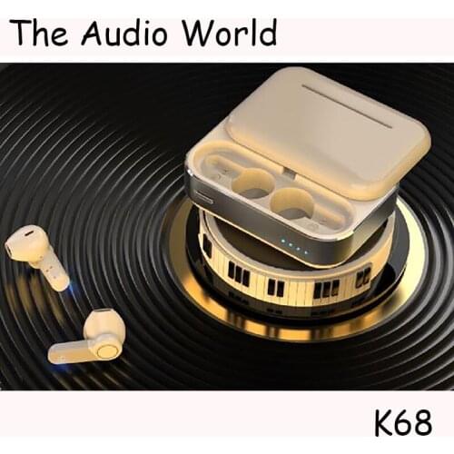 K68 TWS Wireless Headphones Bluetooth Earphone Sports Gaming Headsets Noise Cancelling Support IOS Android Phone HD Call