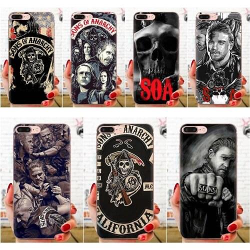 For Xiaomi Mi CC9 CC9E 9T mi10 mi9 mi8 note 9 10 pro lite SE Mi A1 A2 A3 TPU Cases Covers Sons Of Anarchy