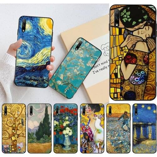 Van Gogh Starry Night Klimt Kiss Phone Case For Huawei Nova 6se 7 7pro 7se honor 7A 8A 7C Prime2019