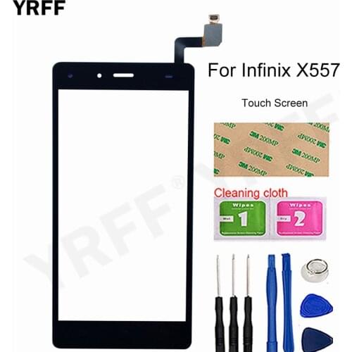 Touch Panel Sensor For Infinix X557 Touch Screen Digitizer Front Glass Sensor Panel Replacement Free 3M Glue
