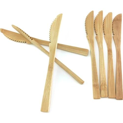 Bamboo Travel Knife Utensils Bamboo Cutlery Set Kitchen Cooking Reusable Portable Tableware For Kitchen