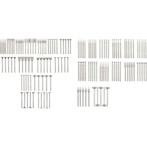 HLZS-Jade Carving Set Stone Carving Grinding Needle Electric Mill Rotary Burrs Peeling Polishing Diamond Grinding Heads