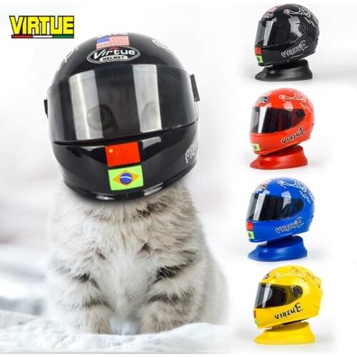 Cross-Border Puppy Cat Hat Model Helmet Pet Protection Accessories Fashion Cool Fashion Plastic Motorcycle Outdoor Cap